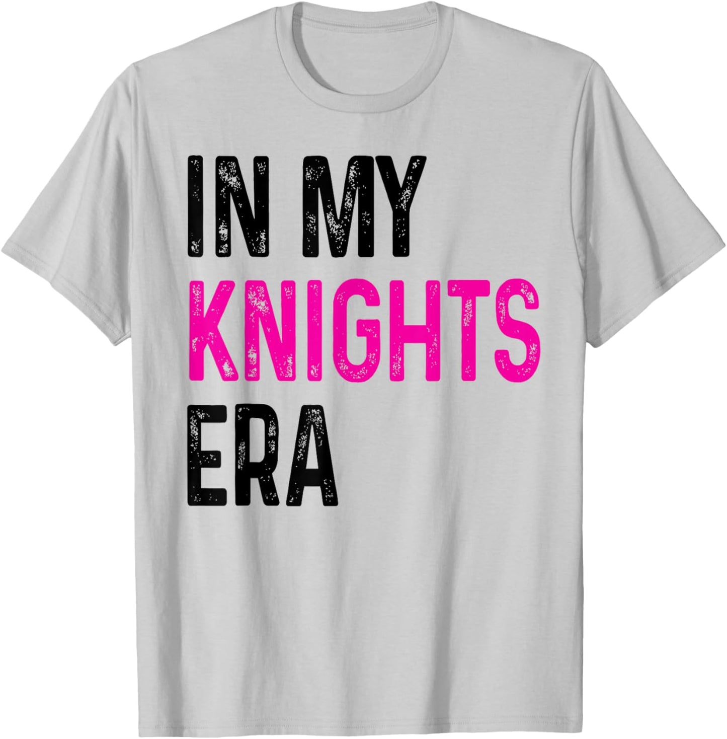 In My Knights Era Back to School Spirit Game Retro Groovy T-Shirt - T-Shirt | Ash
