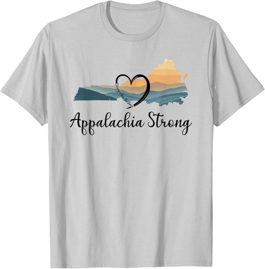 Appalachia Strong NC Mountains T-Shirt - T-Shirt | Ash