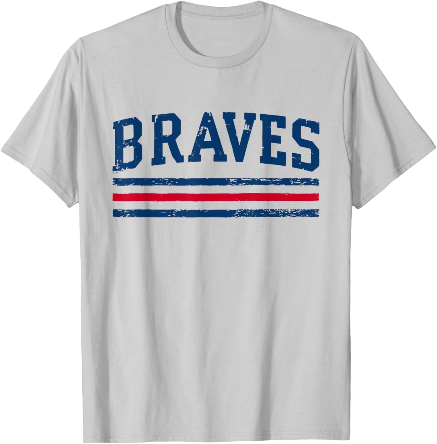 Vintage Retro Braves Name Classic 70s 80s T-Shirt - T-Shirt | Ash