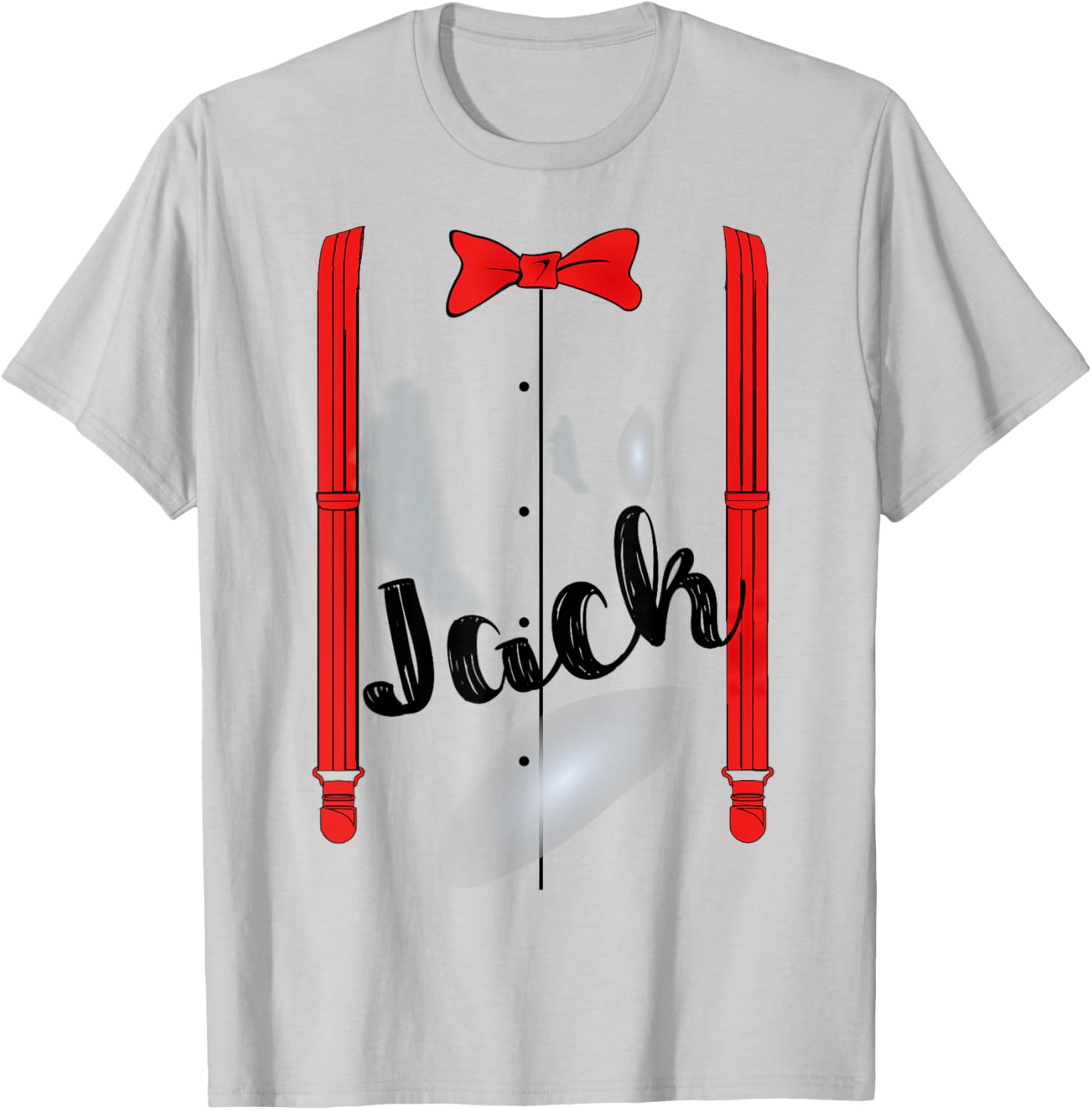 Jack & Jill For a Duo Matching Couple Halloween Costume 1/2 T-Shirt - T-Shirt | Ash