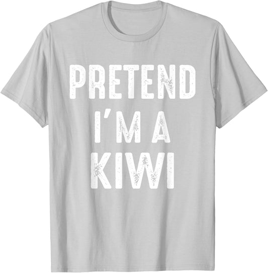 Pretend I'm A Kiwi Family Matching Halloween Costume Kiwi T-Shirt - T-Shirt | Ash