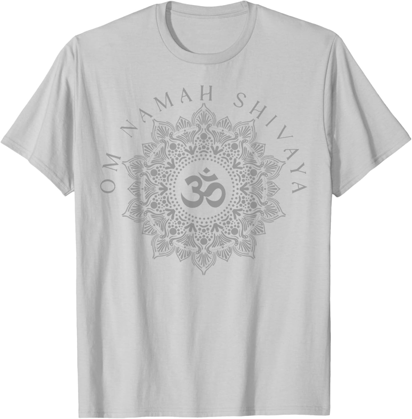 Om Namah Shivaya Meditation Mantra Spiritual Chakra T-Shirt - T-Shirt | Ash