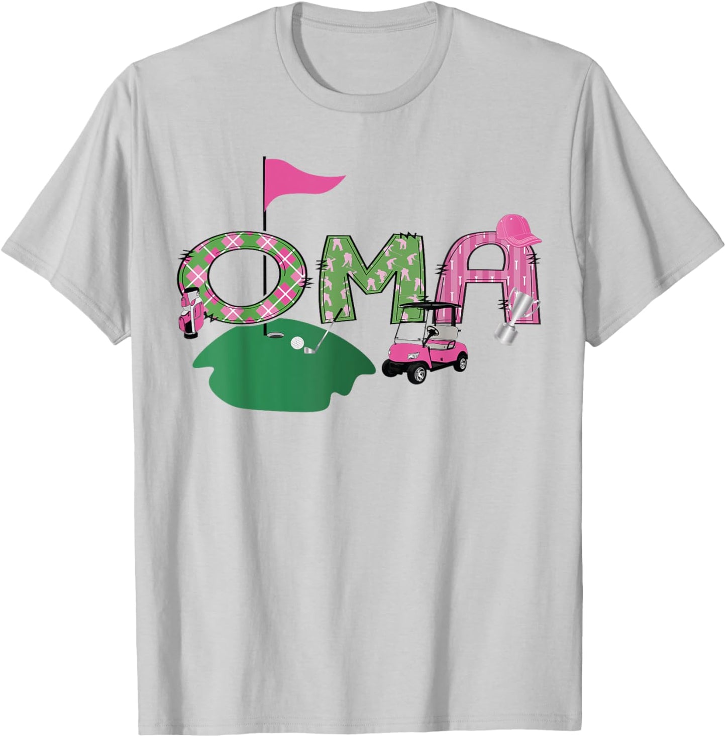 Golf Oma Hole In One Golf 1St Birthday Party T-Shirt - T-Shirt | Ash