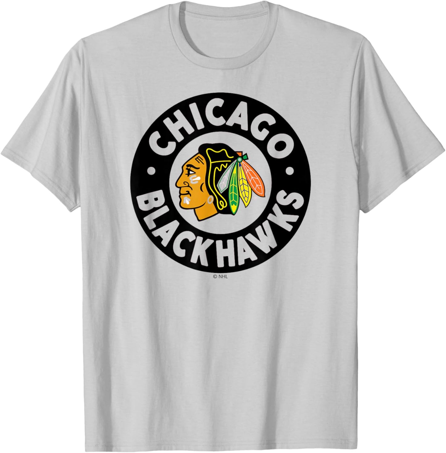 Chicago Blackhawks Symbol Red Officially Licensed T-Shirt - T-Shirt | Ash
