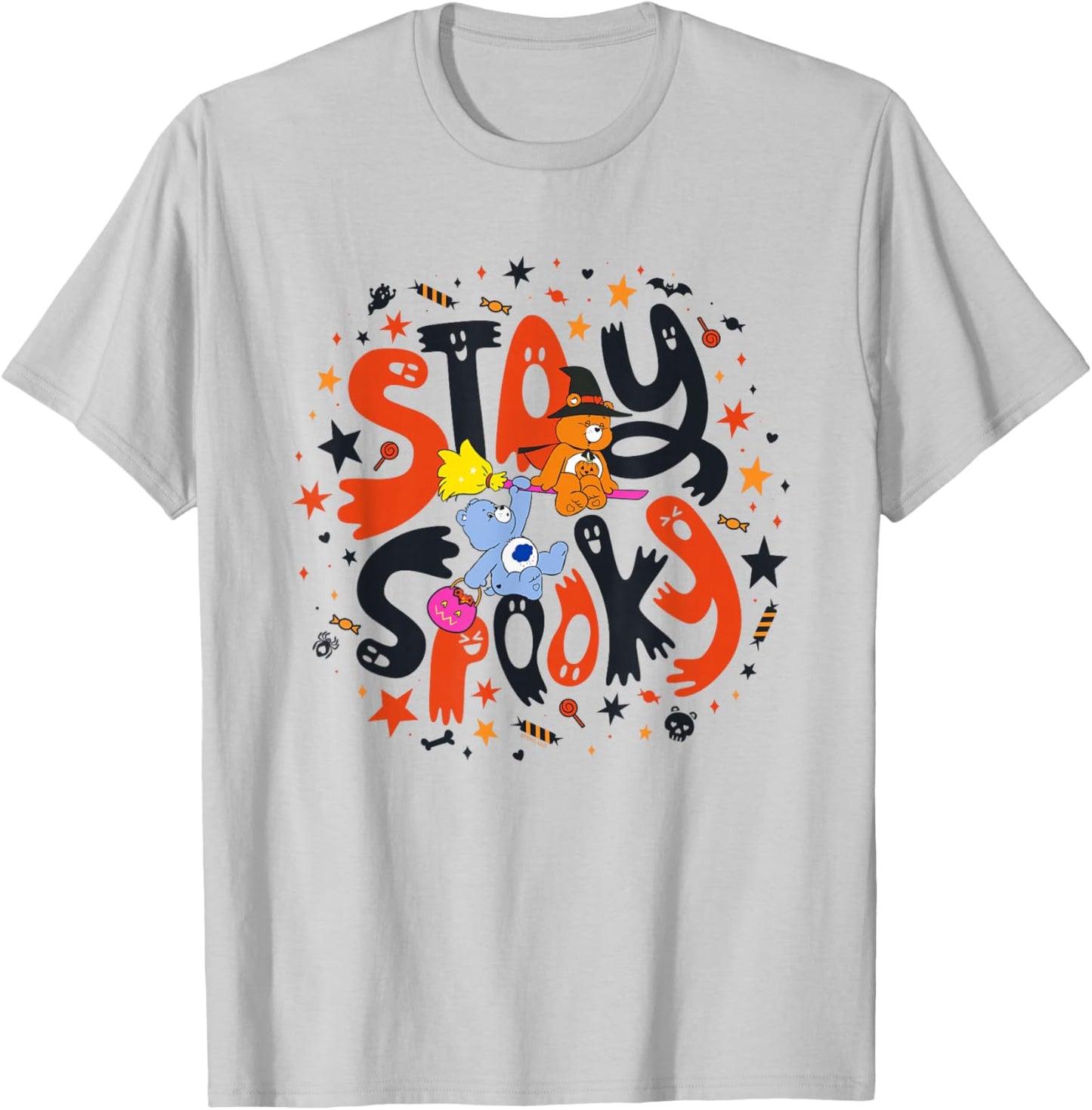 Care Bears Halloween Stay Spooky Grumpy And Trick or Sweet T-Shirt - T-Shirt | Ash