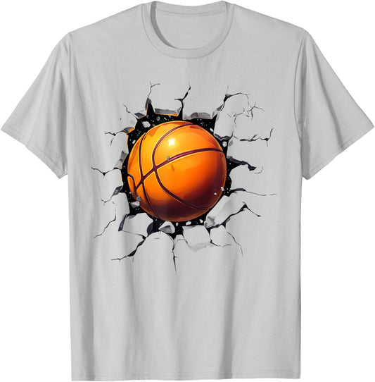 Basketball Players Basketball Team Graphic Sports Basketball T-Shirt - T-Shirt | Ash