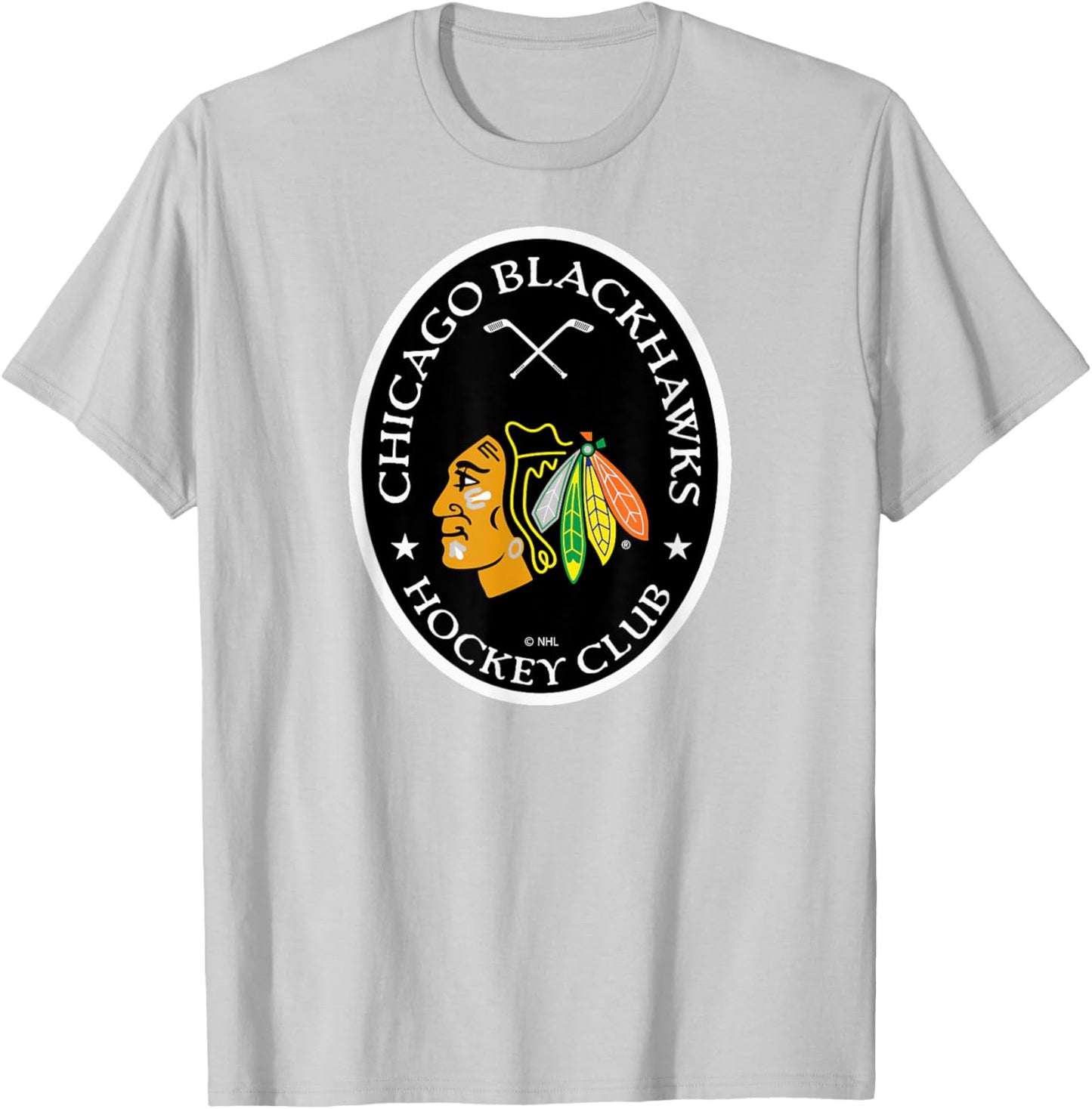 Chicago Blackhawks Iconic Red Officially Licensed T-Shirt - T-Shirt | Ash