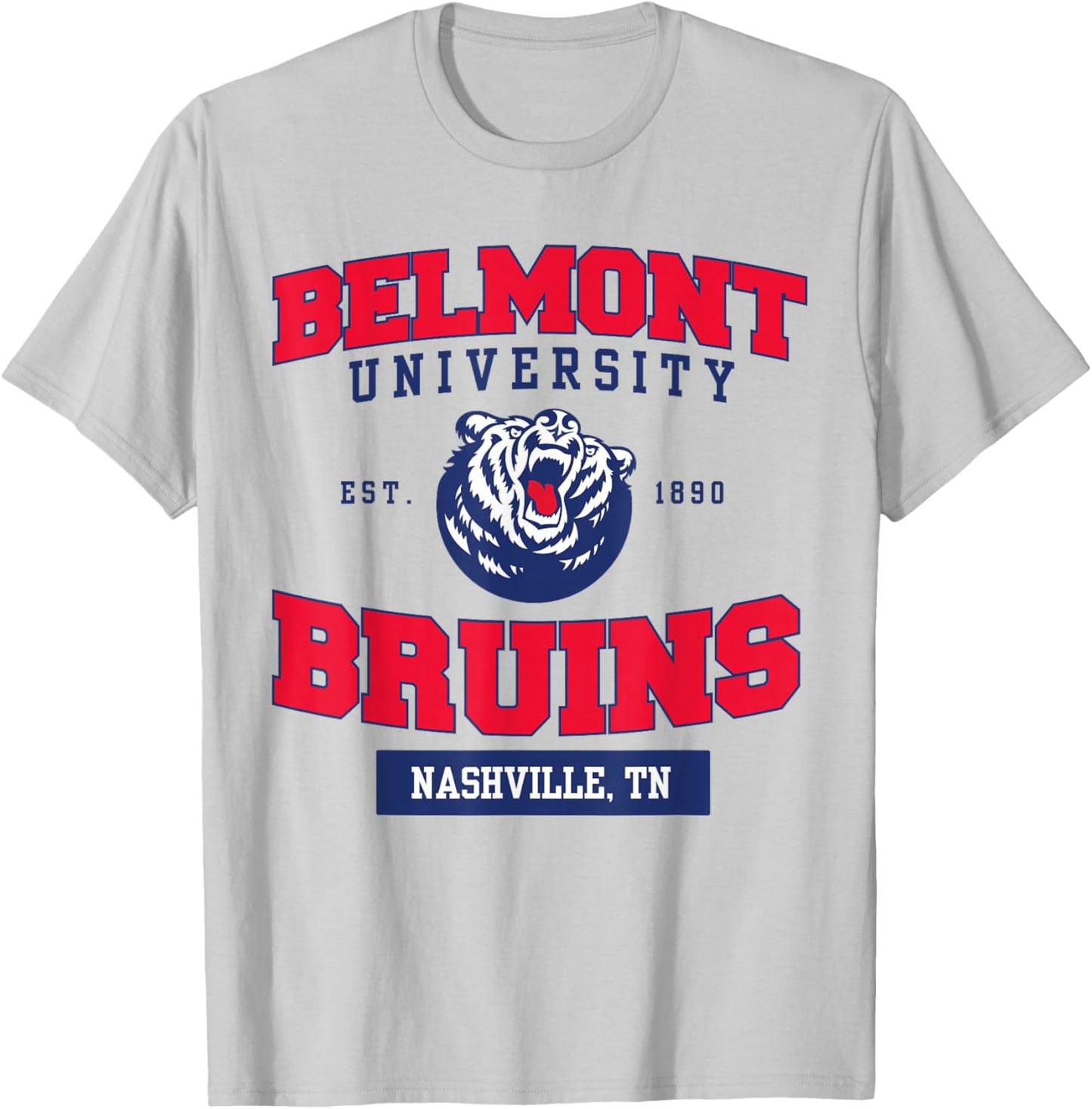 Belmont Bruins | Official NCAA University | NCAFBEL04 T-Shirt - T-Shirt | Ash