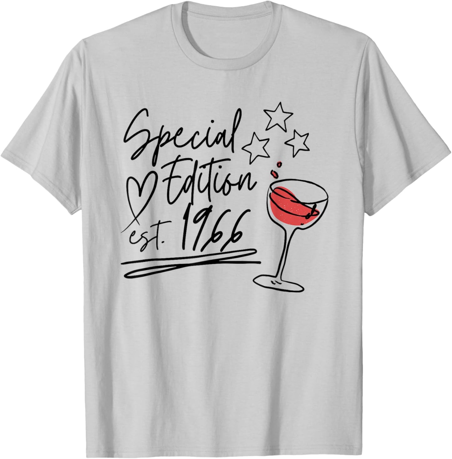 Year of Birth 1966 Birthday Design Vintage Born 1966 T-Shirt - T-Shirt | Ash