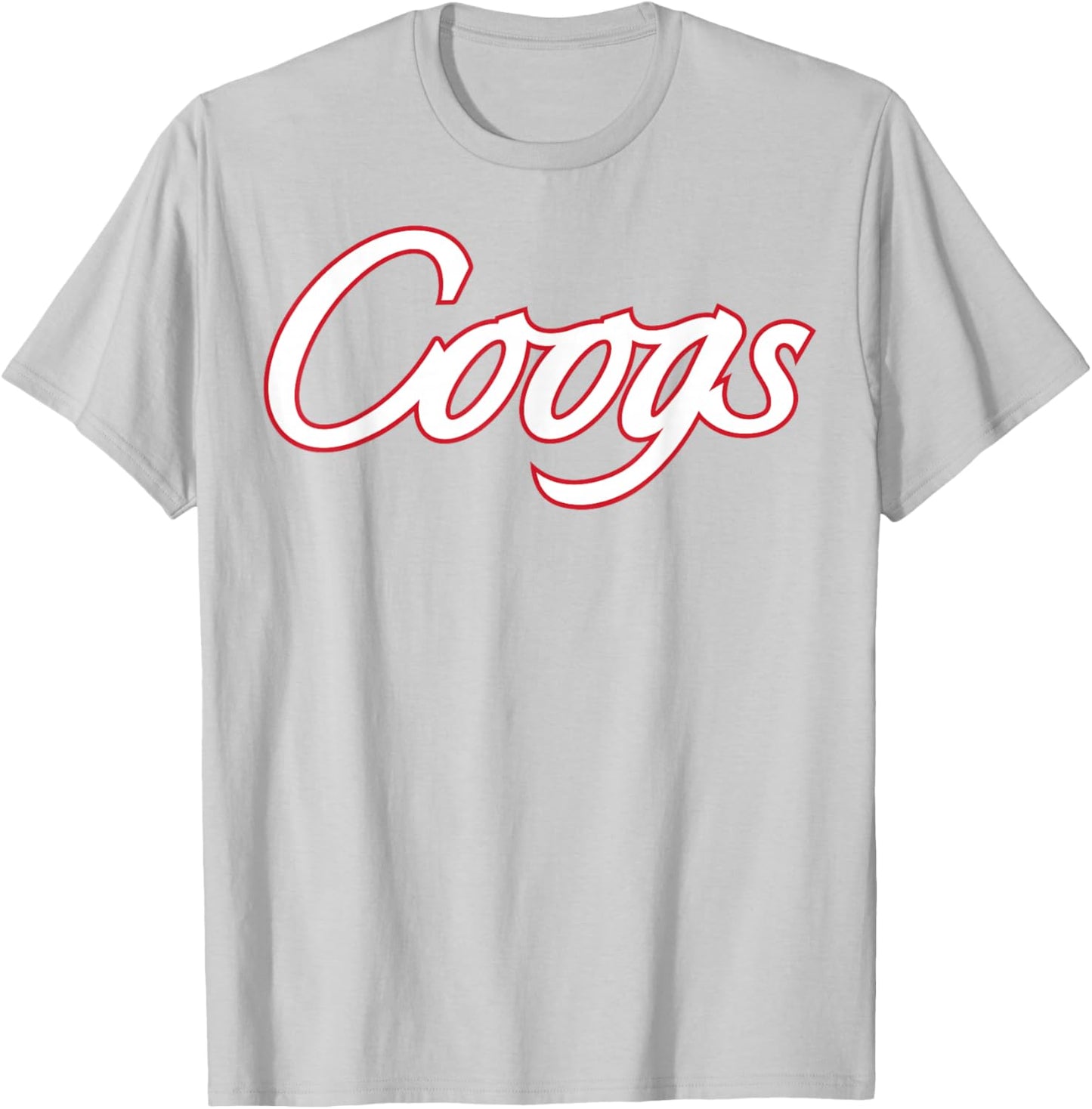 University of Houston | Houston Blue Collection Coogs Script T-Shirt - T-Shirt | Ash