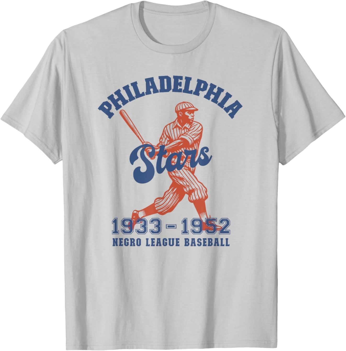 Philadelphia Negro League Baseball Black History Month T-Shirt - T-Shirt | Ash