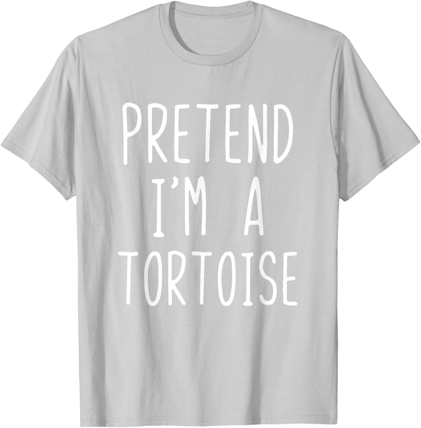Pretend I'm A Tortoise Costume Halloween Lazy Adult Kids T-Shirt - T-Shirt | Ash