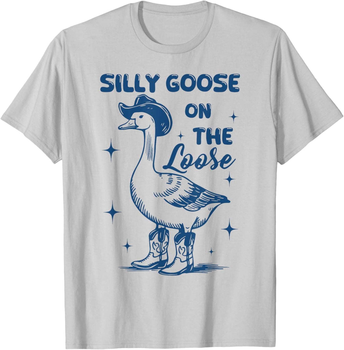 Funny Retro Vintage Meme Silly Goose On The Loose T-Shirt - T-Shirt | Ash