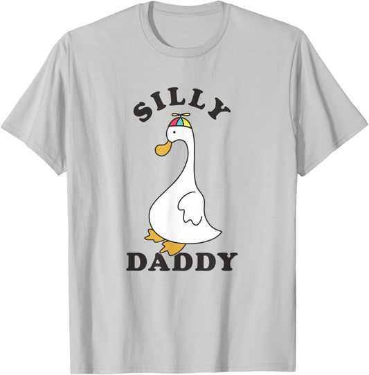 Silly Goose Daddy Funny Silly Goose Dad T-Shirt - T-Shirt | Ash