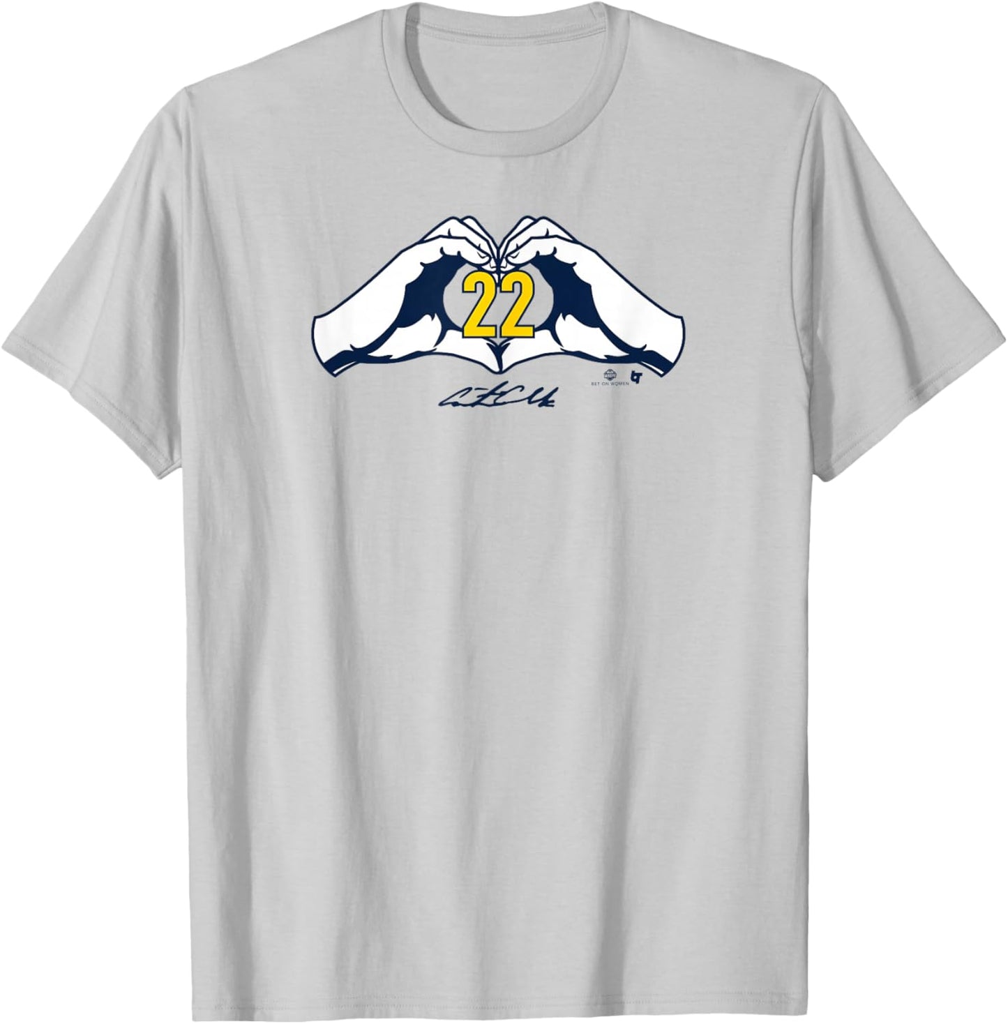 Caitlin Clark: Heart 22 - Indiana Basketball T-Shirt - T-Shirt | Ash