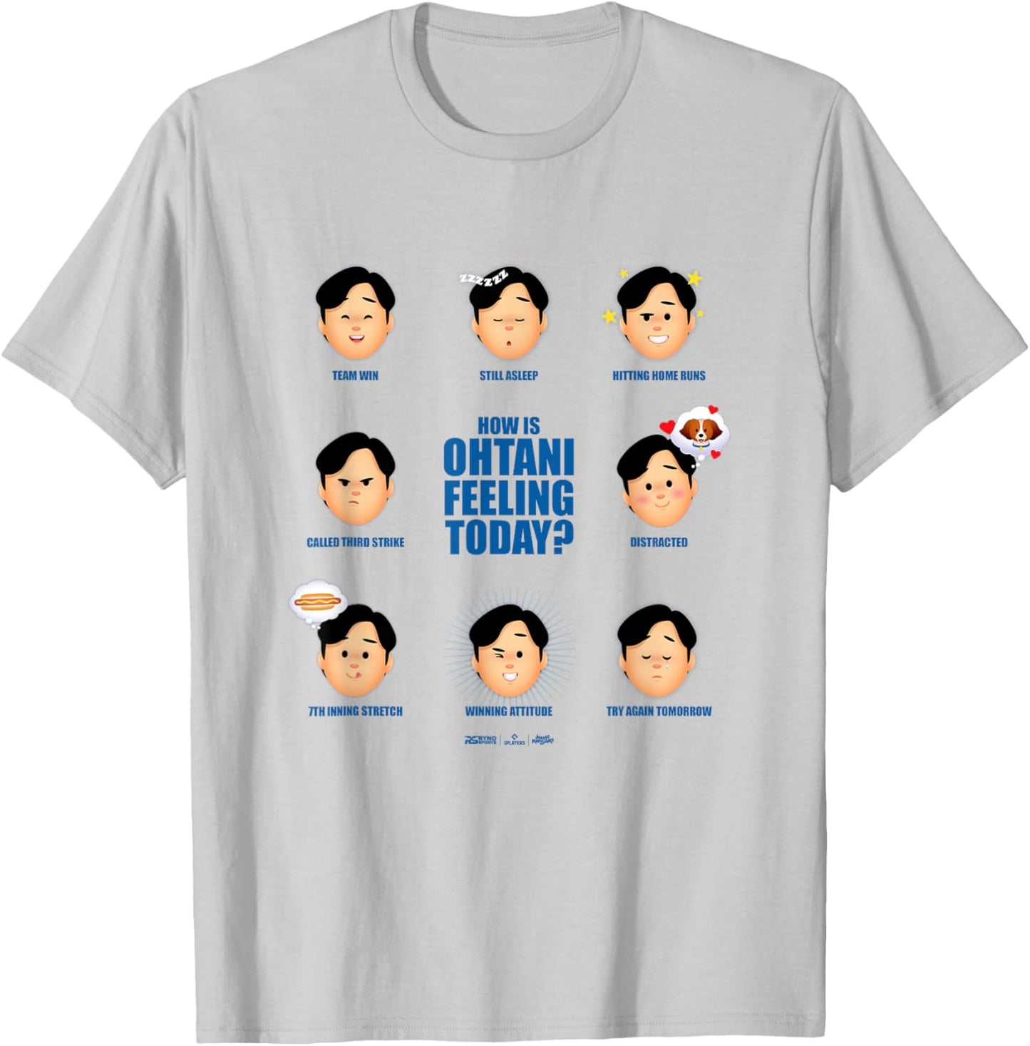 Shohei Ohtani Los Angeles Feeling Today? Club MLB Players T-Shirt - T-Shirt | Ash