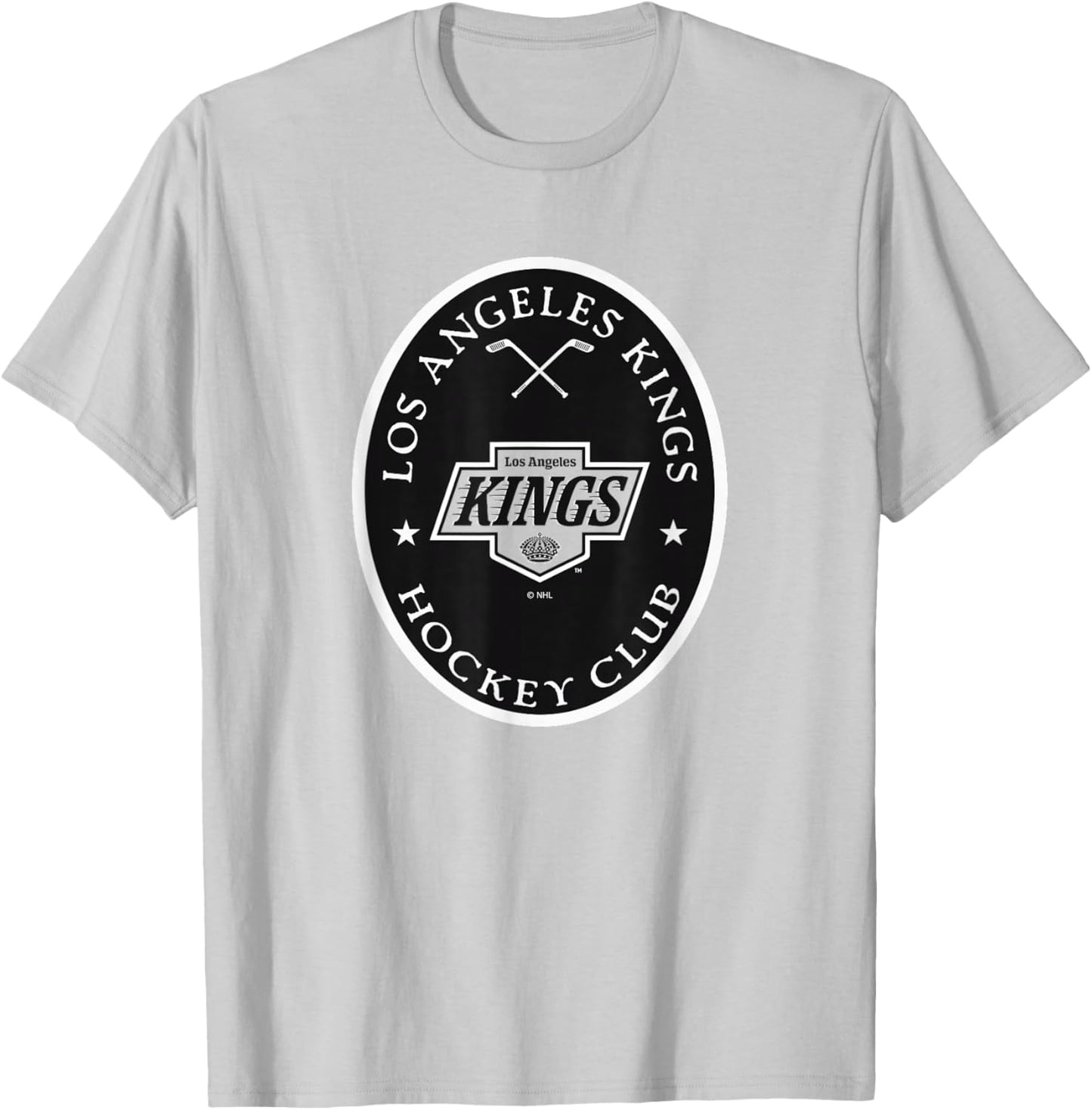 Los Angeles Kings Iconic Gray Officially Licensed T-Shirt - T-Shirt | Ash