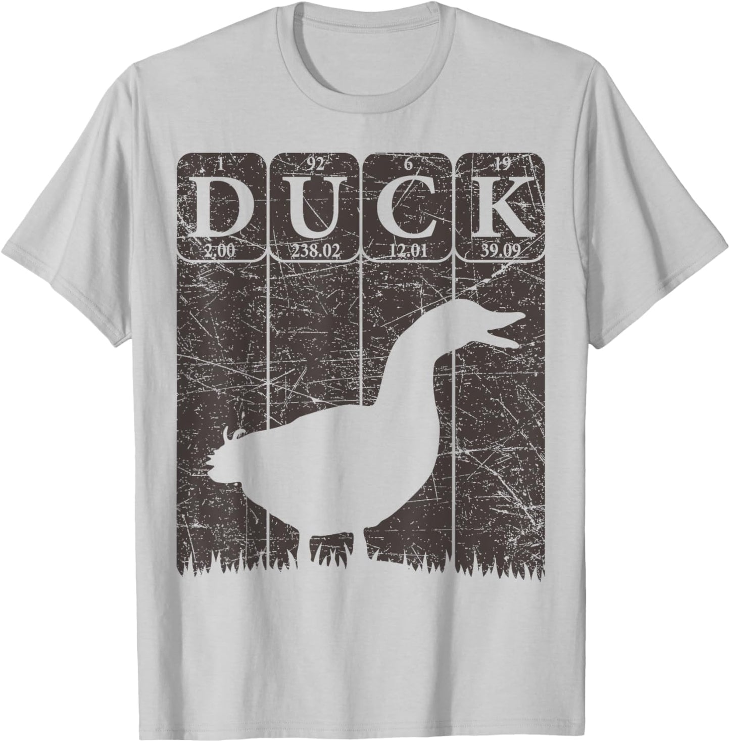 Duck Periodic Table Elements Duck Farmer Retro T-Shirt - T-Shirt | Ash