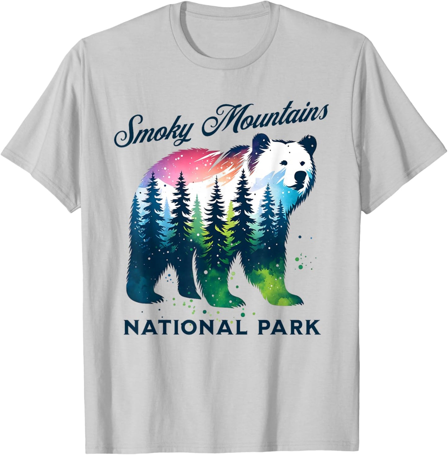 Smoky Mountains National Park T-Shirt - T-Shirt | Ash