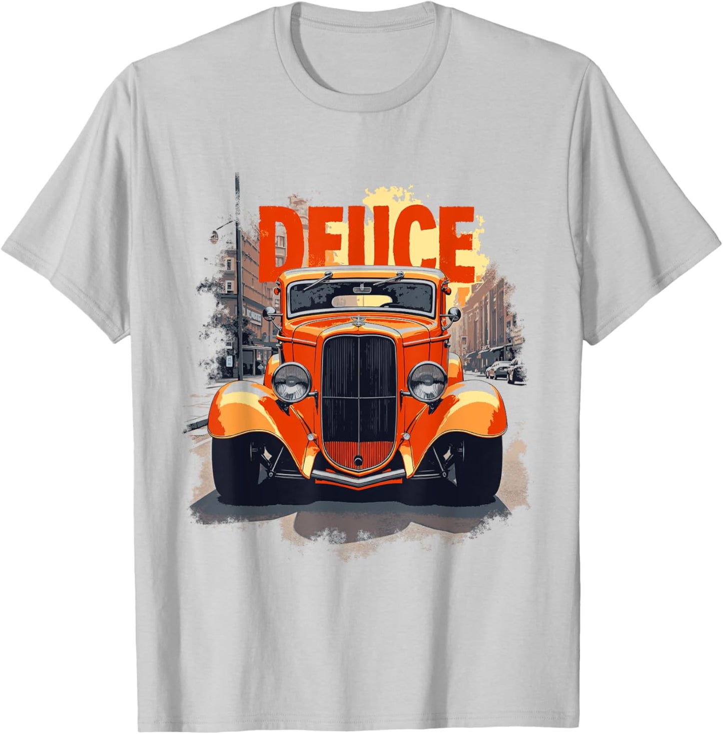 32 Deuce Coupe American Classic 3 Window Street Hot Rod T-Shirt - T-Shirt | Ash