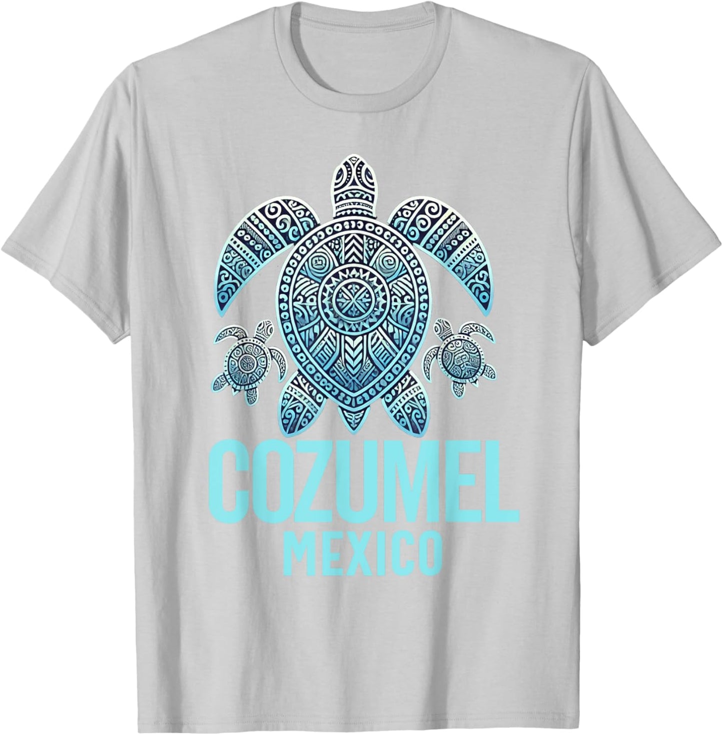 Cozumel Mexico Souvenir Vacation Travel Men Women Reminder T-Shirt - T-Shirt | Ash