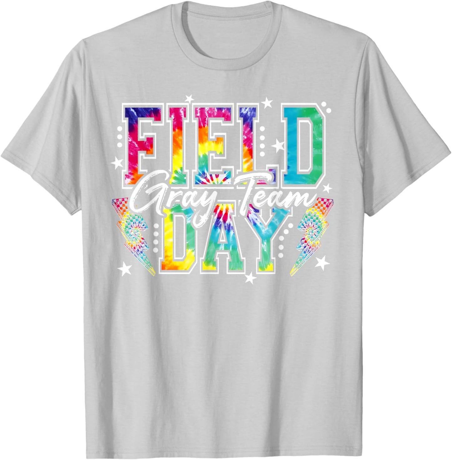 Field Day Gray Team Tie Dye School Field Trip 2026 T-Shirt T-Shirt - T-Shirt | Ash