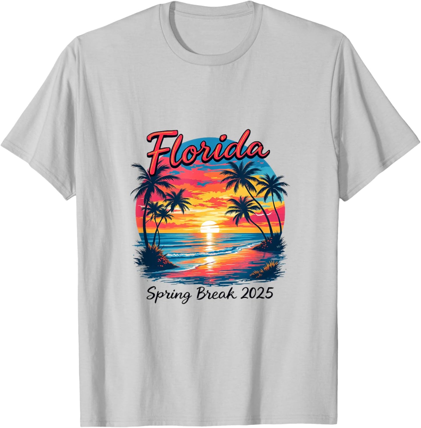 Florida Spring Break 2025 T-Shirt - T-Shirt | Ash