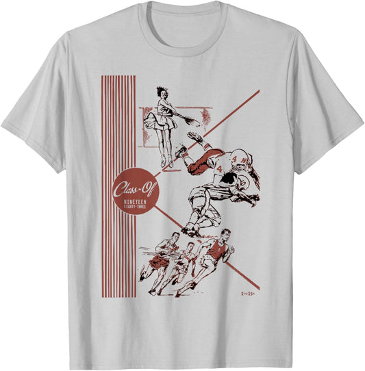 Class of 1983 Old School Retro Vintage Nostalgia Gen X Best T-Shirt - T-Shirt | Ash