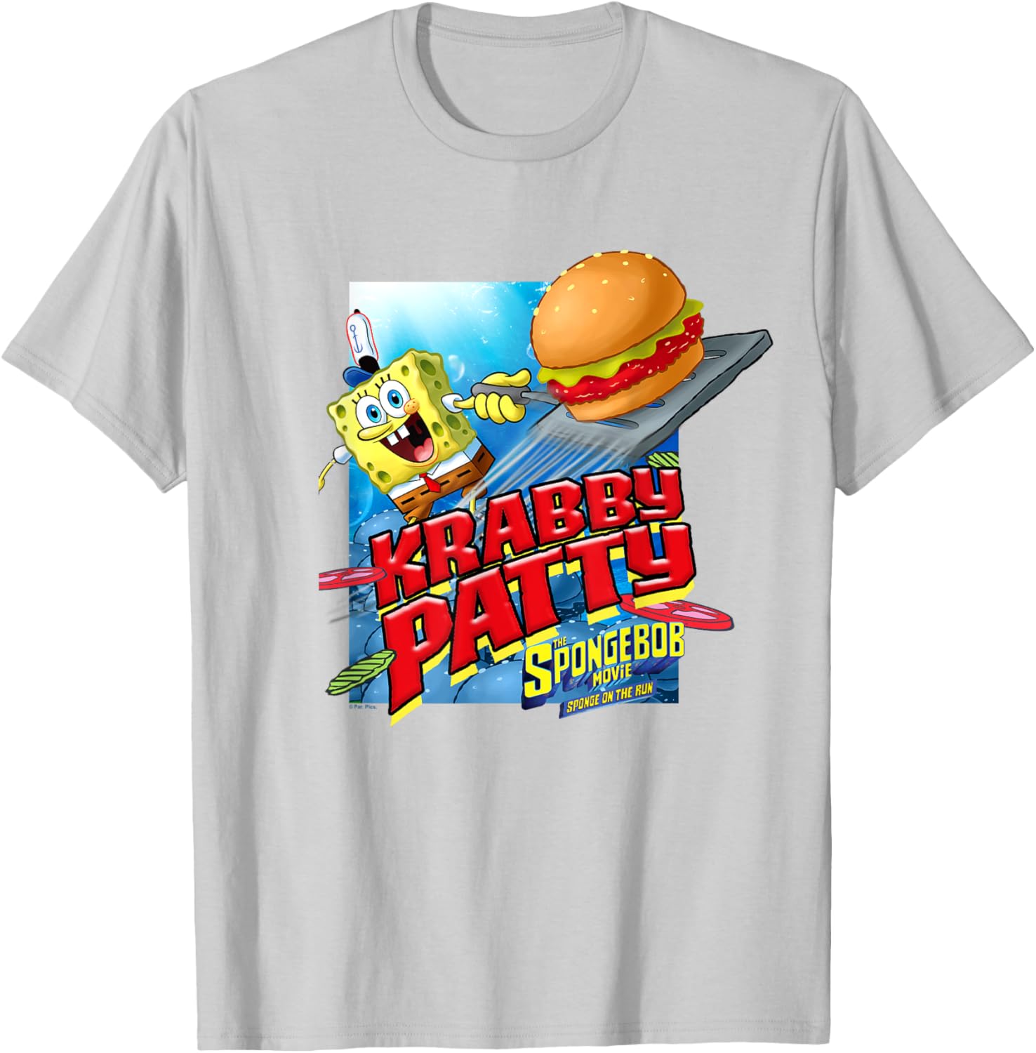 The SpongeBob SquarePants Movie Krabby Patty Poster T-Shirt - T-Shirt | Ash