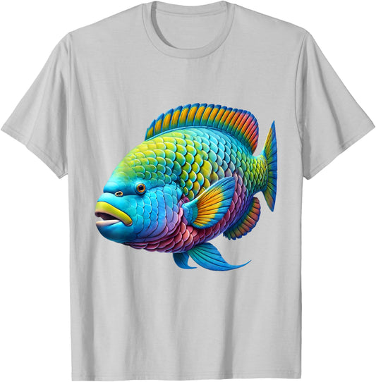 Parrotfish Parrot Fish Fishing T-Shirt - T-Shirt | Ash