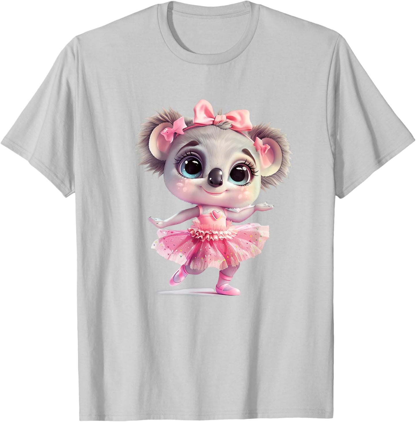 A Cute Koala Dancing Ballet In A Pink Dress T-Shirt - T-Shirt | Ash