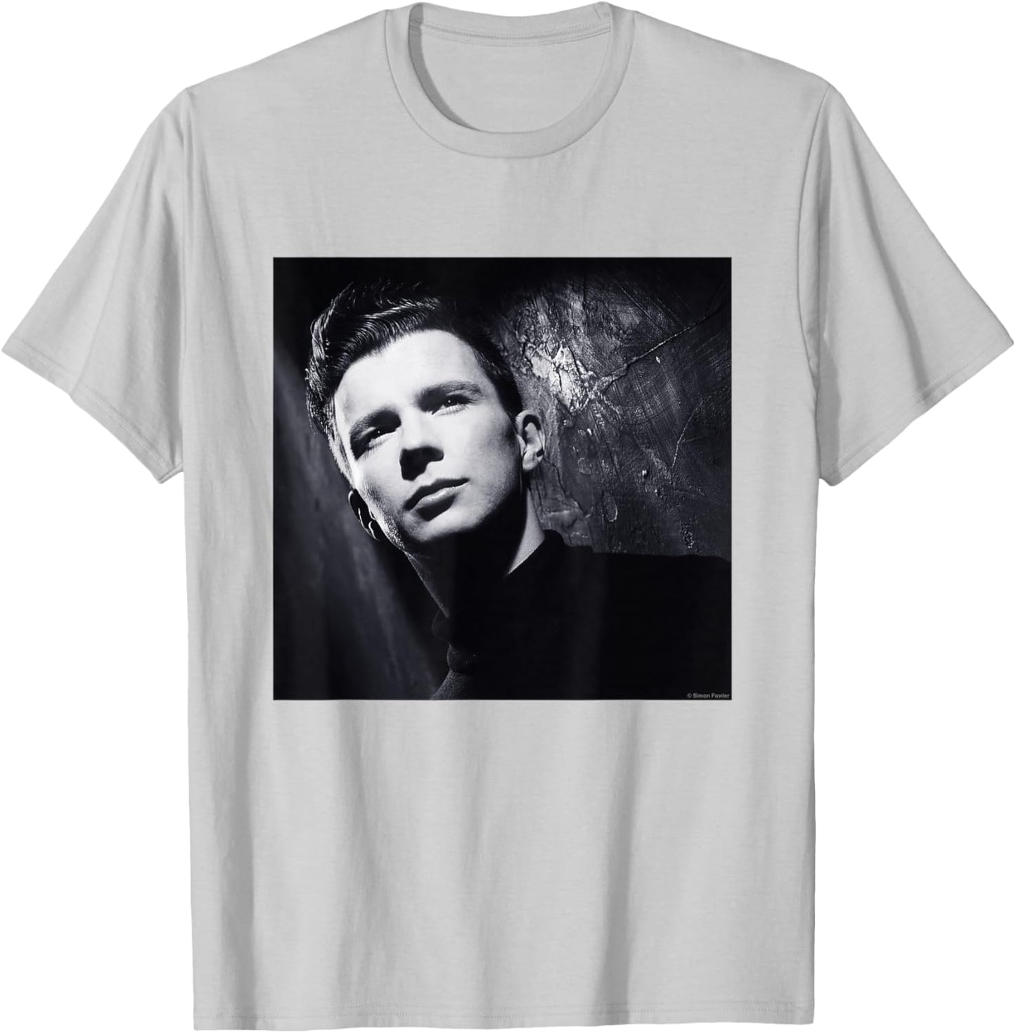 Rick Astley Portrait By Simon Fowler T-Shirt - T-Shirt | Ash