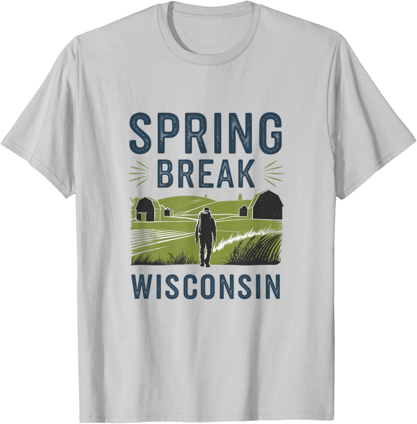 Spring Break 2025 Wisconsin T-Shirt - T-Shirt | Ash