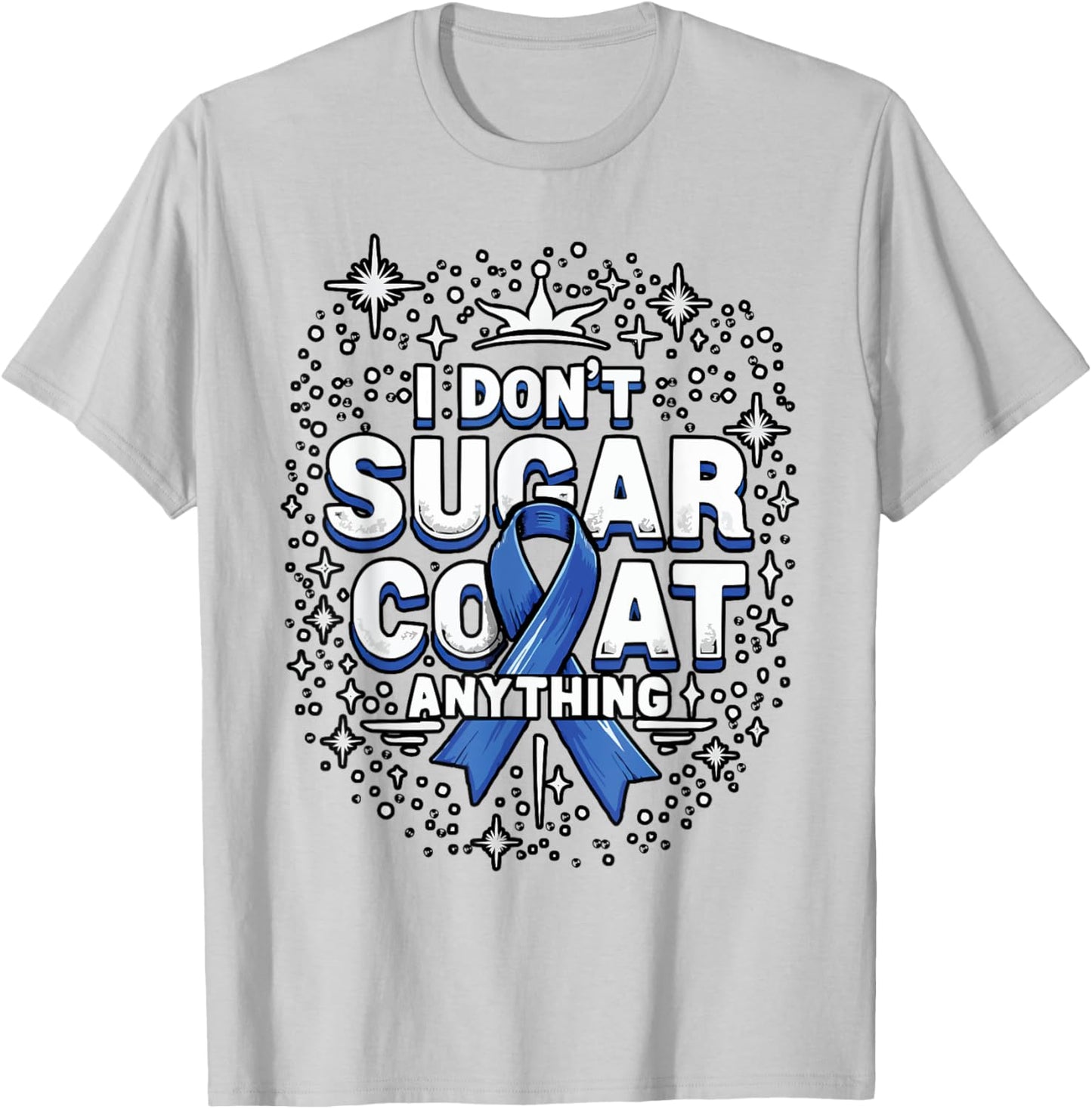 Type 1 Diabetes Awareness Insulin Pancreas Diabetic T1D T-Shirt - T-Shirt | Ash