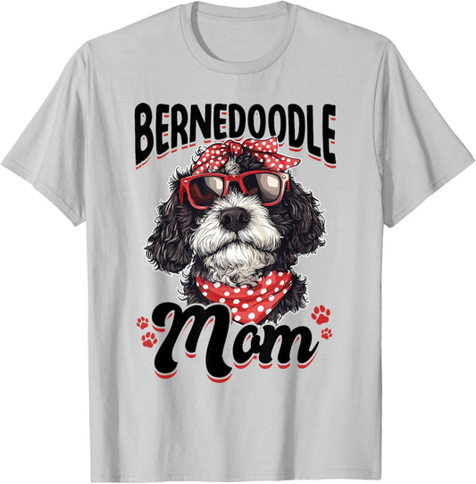 Bernedoodle Dog Breed Bernedoodle Mom Women Kids T-Shirt - T-Shirt | Ash