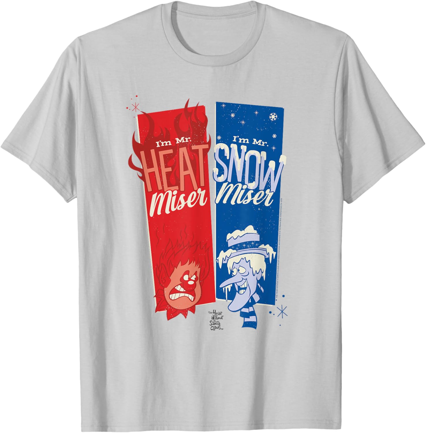 Year Without a Santa Claus Heat Snow Miser Christmas T-Shirt - T-Shirt | Ash