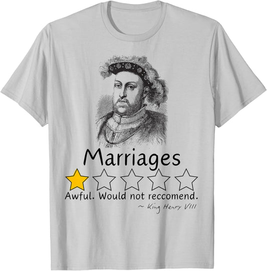 King Henry VIII Shirt King of England Tudor History T-Shirt - T-Shirt | Ash