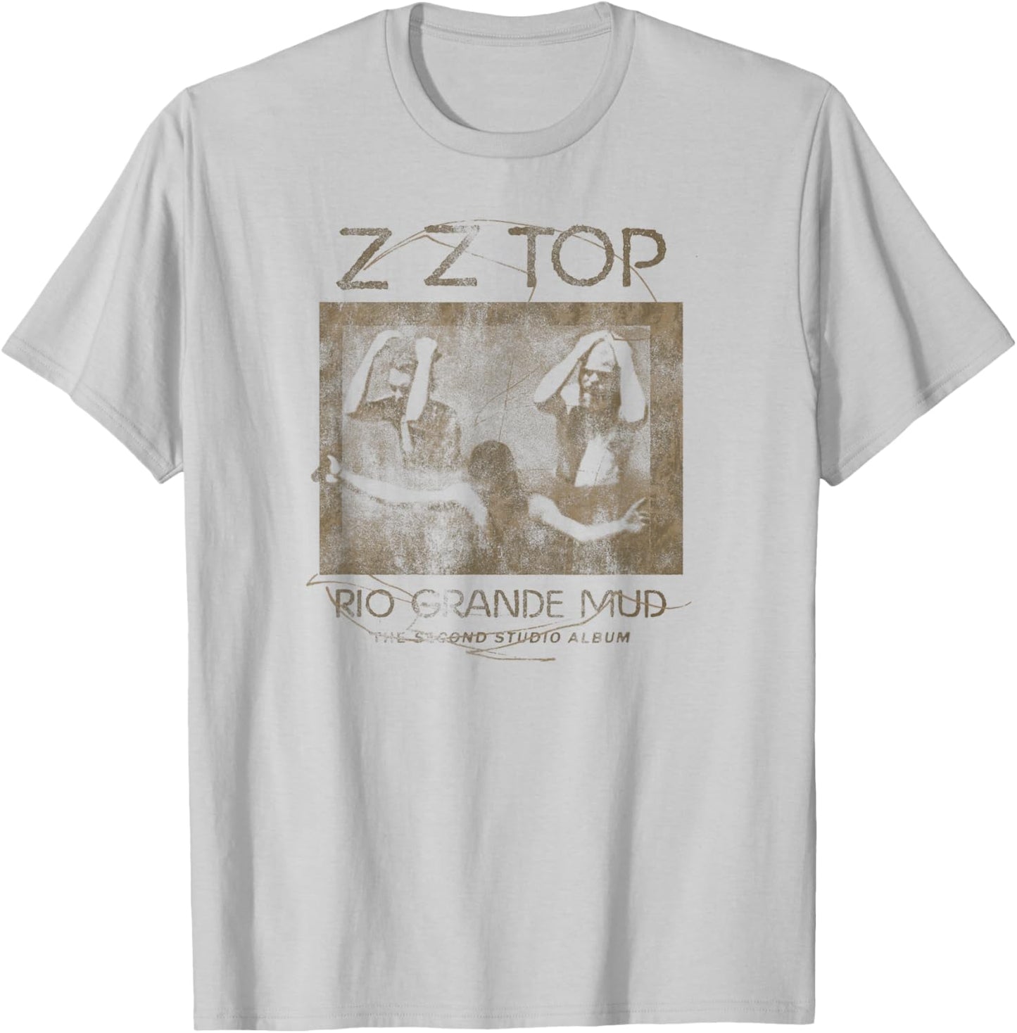 ZZ Top Rio Grande Mud T-Shirt - T-Shirt | Ash