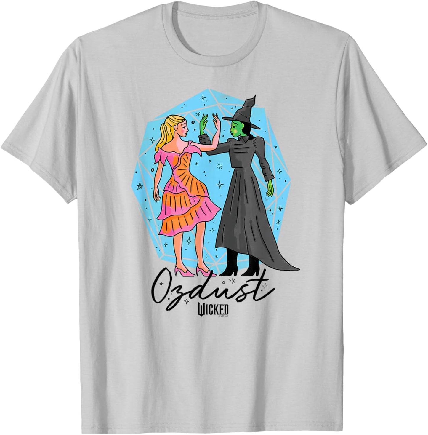 Wicked Glinda & Elphaba Ozdust T-Shirt - T-Shirt | Ash