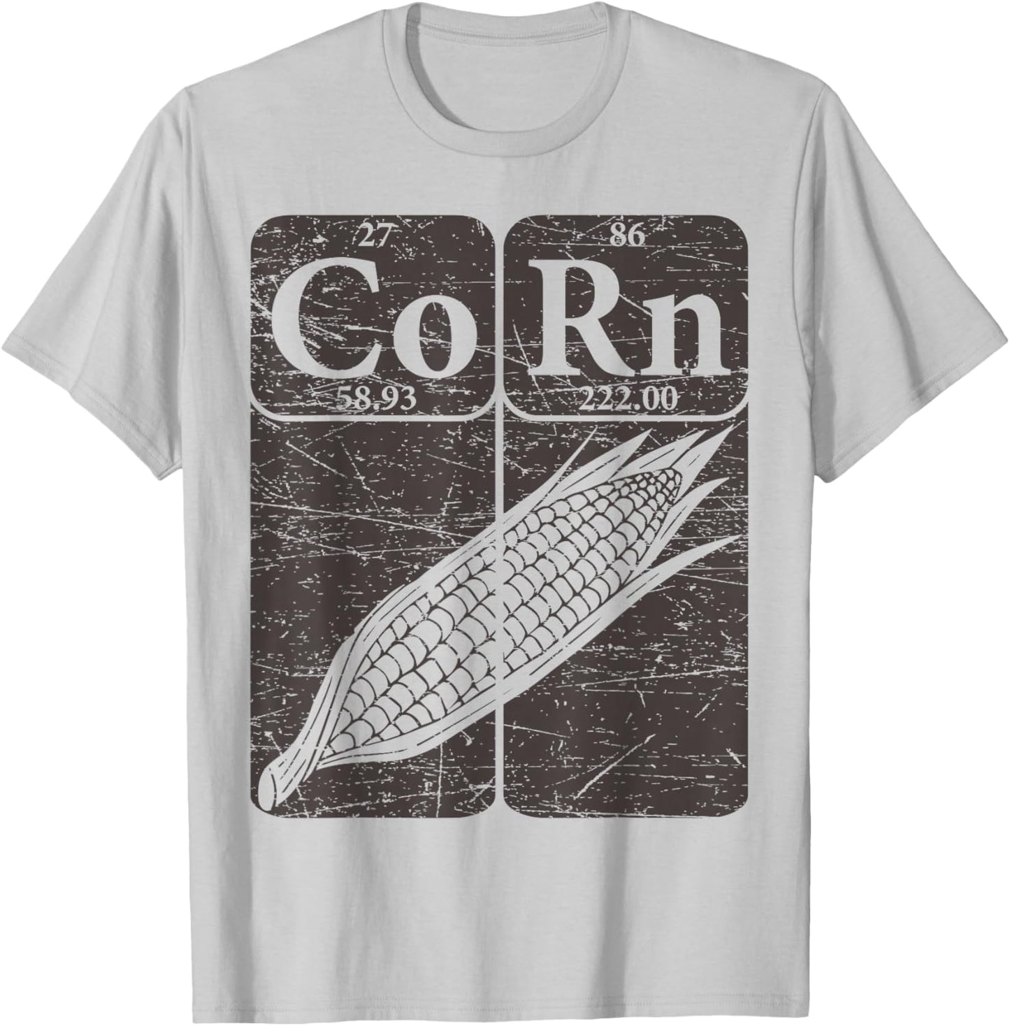 Corn Periodic Table Elements Corn Lover Retro Sweet Corn T-Shirt - T-Shirt | Ash