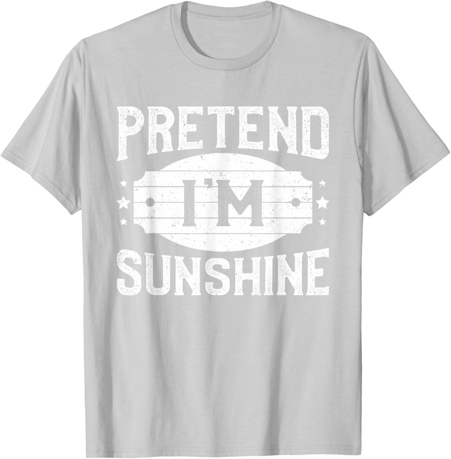 Pretend I'm Sunshine Matching Costume Lazy Halloween Party T-Shirt - T-Shirt | Ash