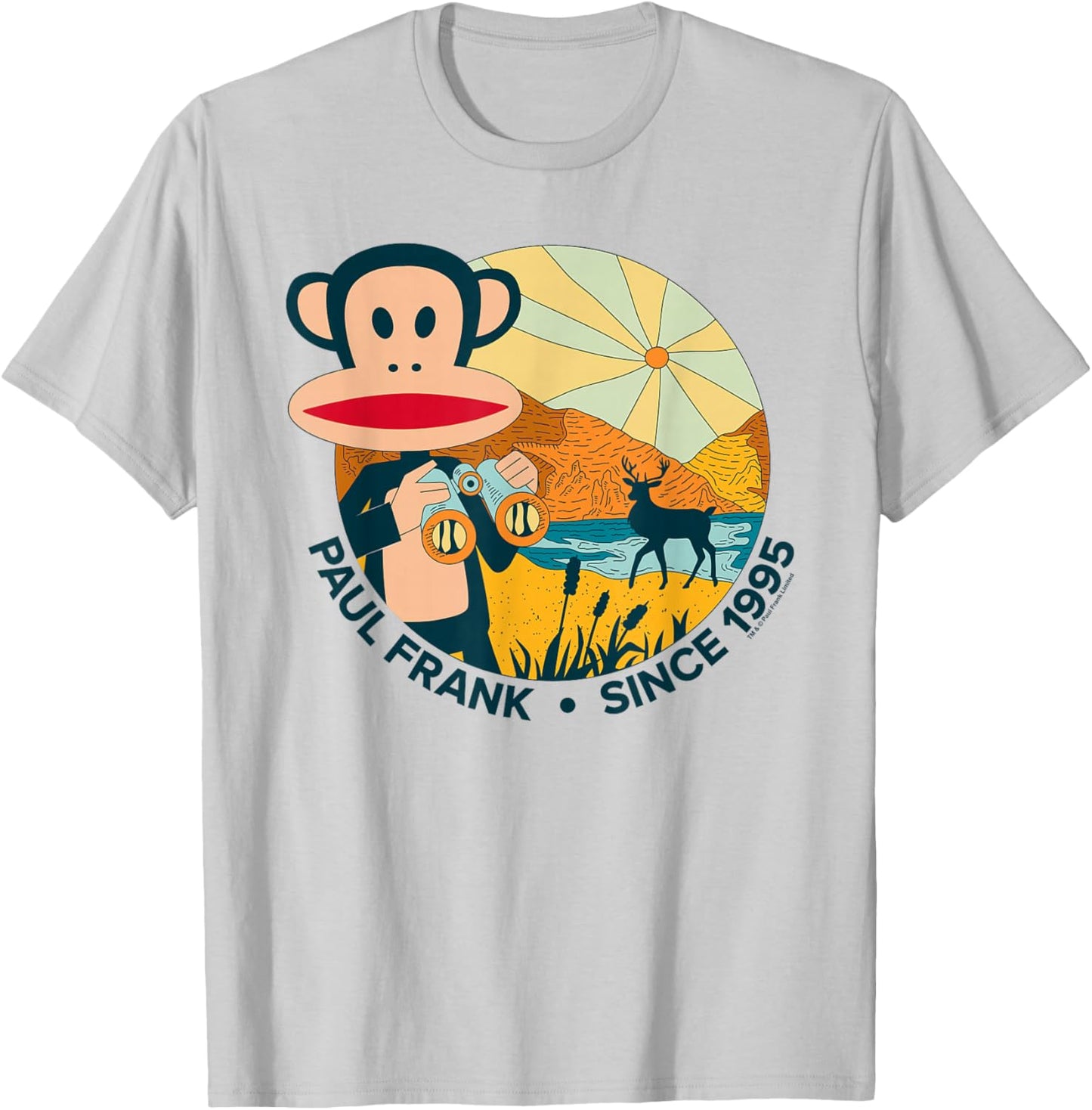 Paul Frank Nature Julius The Monkey Since 1995 T-Shirt - T-Shirt | Ash