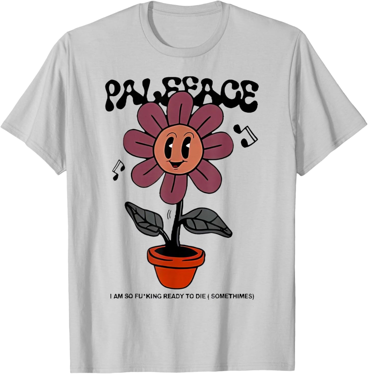Top Paleface Swiss Flower Tour T-Shirt - T-Shirt | Ash
