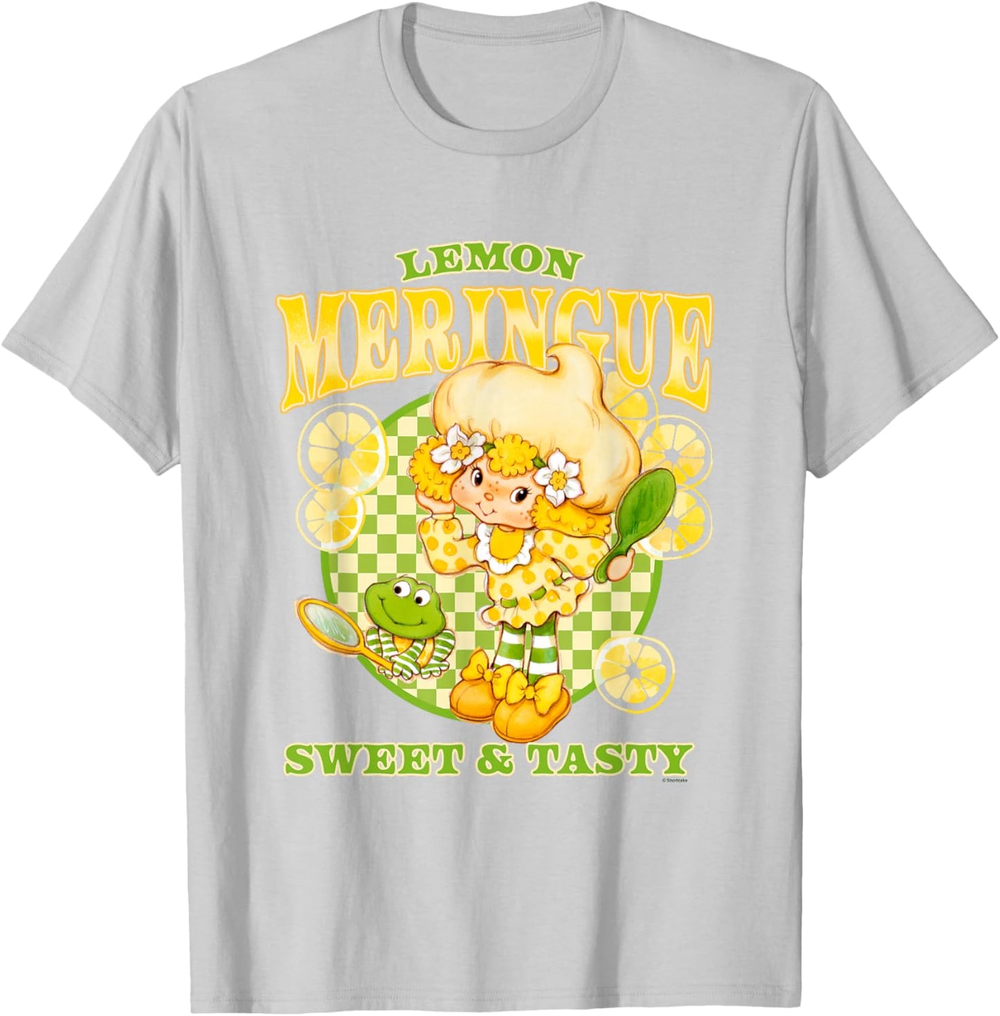 Strawberry Shortcake Lemon Meringue Sweet & Tasty Retro Logo T-Shirt - T-Shirt | Ash