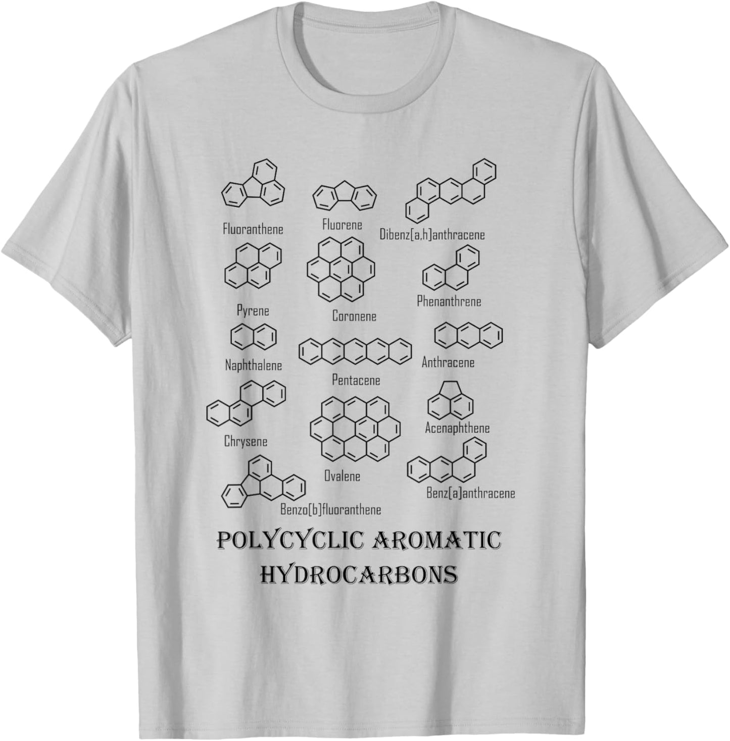 Polycyclic Aromatic Hydrocarbons PAH T-Shirt - T-Shirt | Ash