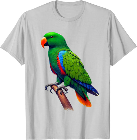 Eclectus Parrot Owner Gifts Eclectus Parrot Parakeet Bird Lover T-Shirt - T-Shirt | Ash