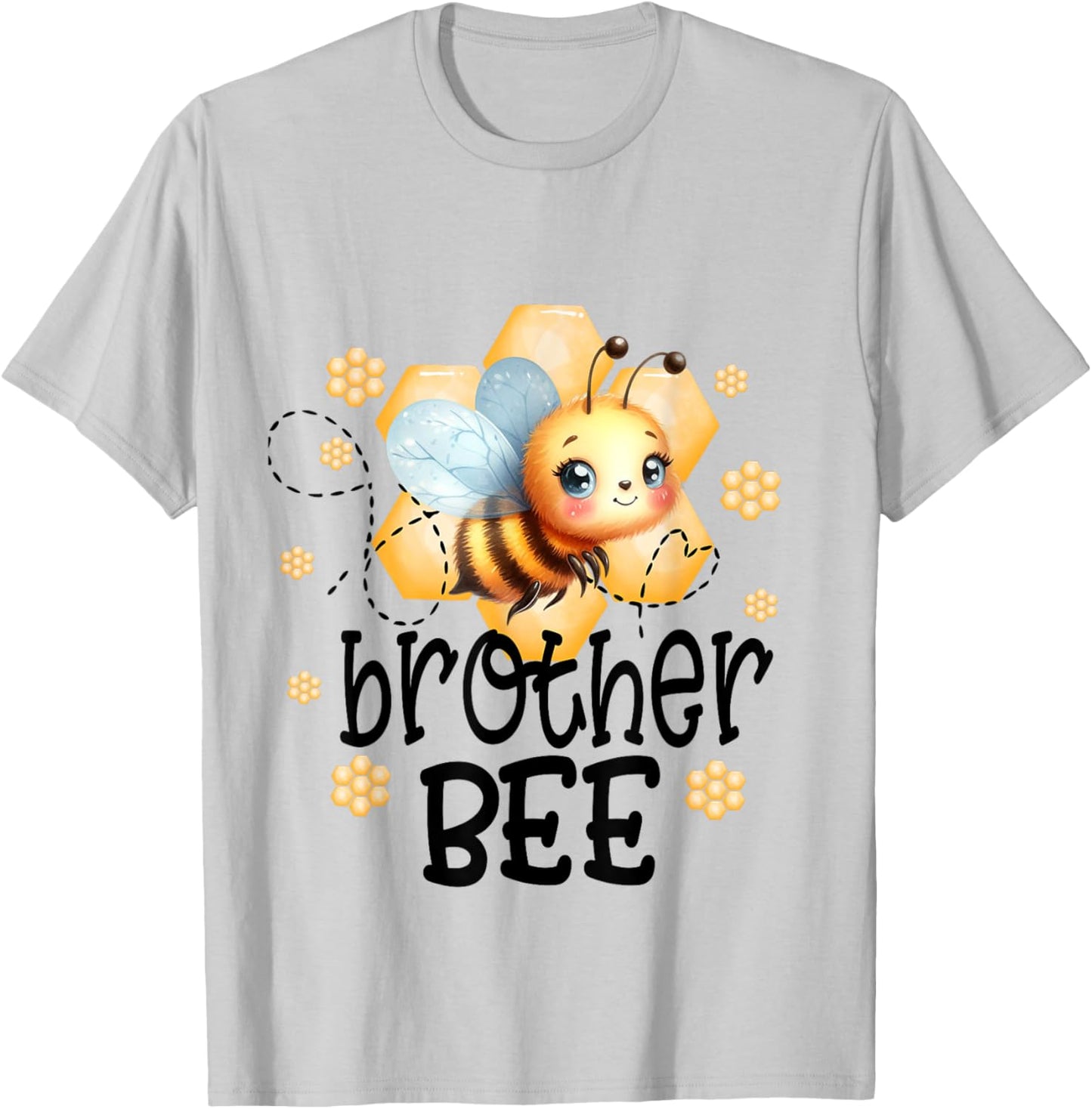 Family Bee Shirts Brother First Bee Day Outfit Birthday T-Shirt - T-Shirt | Ash