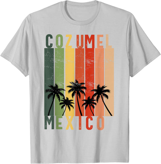 Cozumel Mexico Souvenir Vacation Travel Men Women Reminder T-Shirt - T-Shirt | Ash