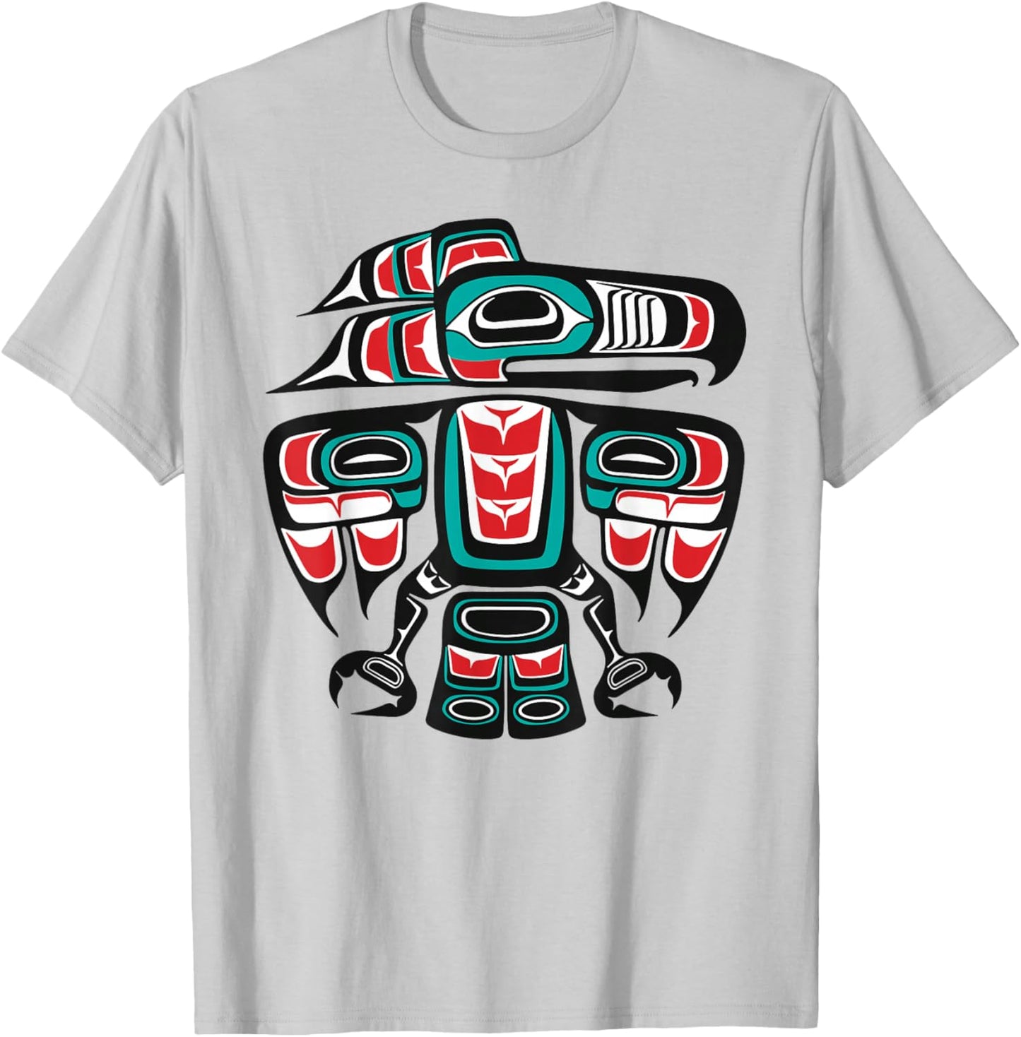 Haida Raven Native American, Raven Tlingit T-Shirt - T-Shirt | Ash