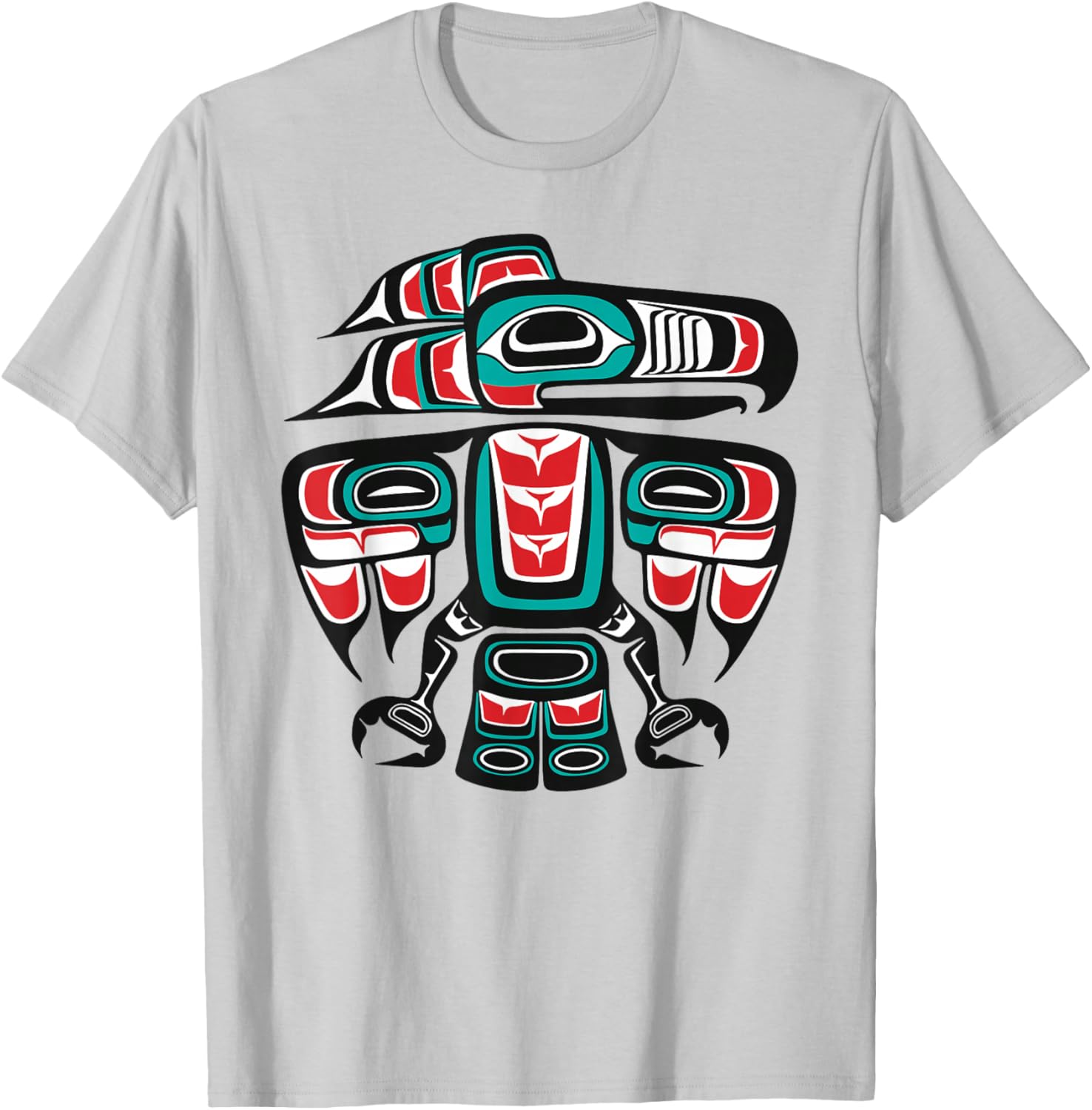 Haida Raven Native American, Raven Tlingit T-Shirt - T-Shirt | Ash